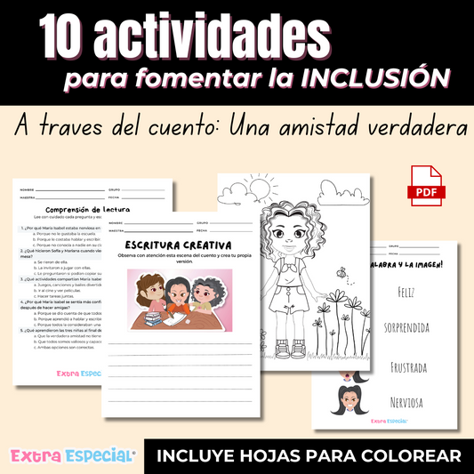 Guía de actividades para fomentar la inclusión y la diversidad en el aula a través del libro: Una Amistad Verdadera