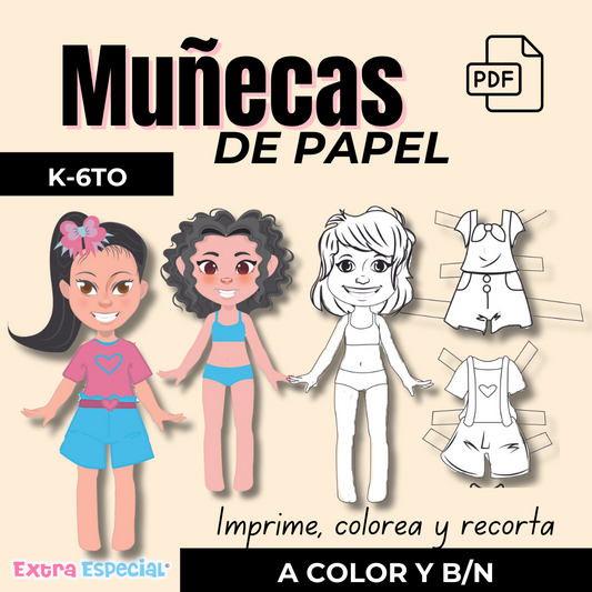 Muñecas de papel descargables